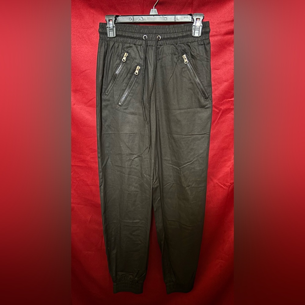 YOINS Black Jogger Pants with Zipper Pockets